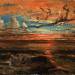 Sunset at Sea after a Storm (study)